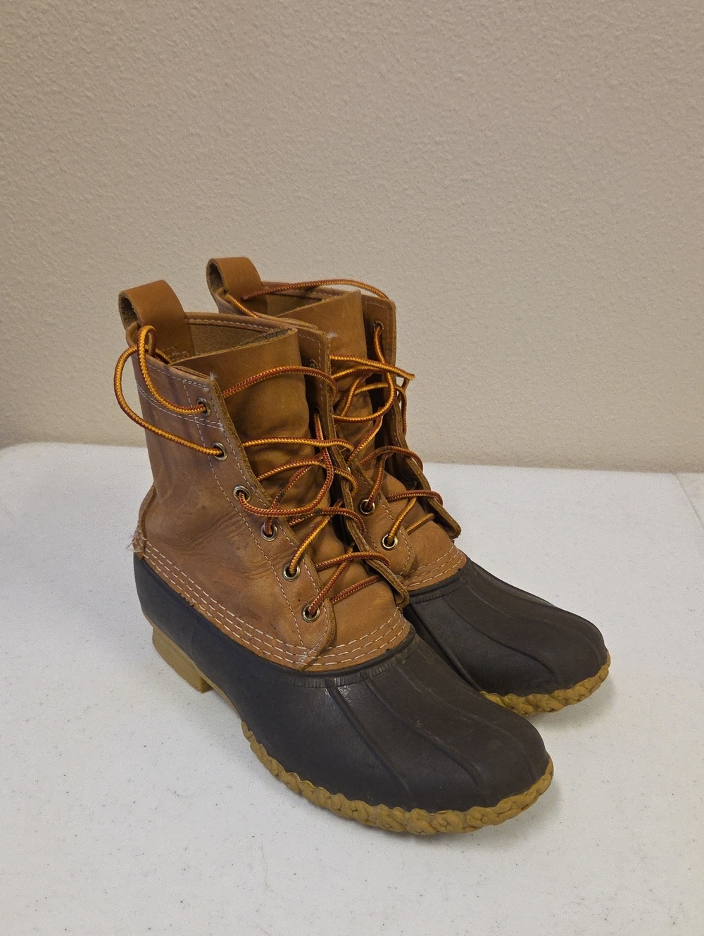 Bean Boots by L.L. Bean Waterproof Duck Winter Leather Hunting Work Boots Sz 8N